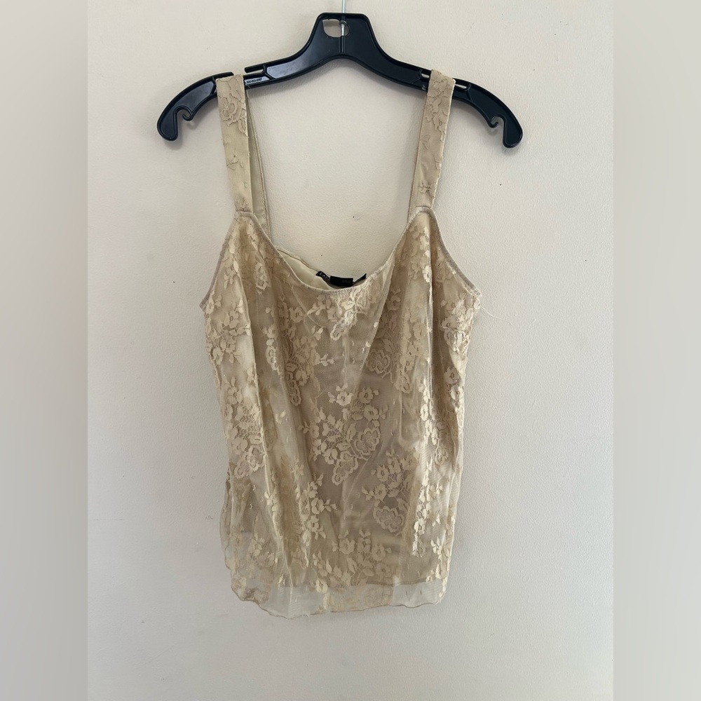 Lafayette 148 New York Cream Sleeveless Camisole